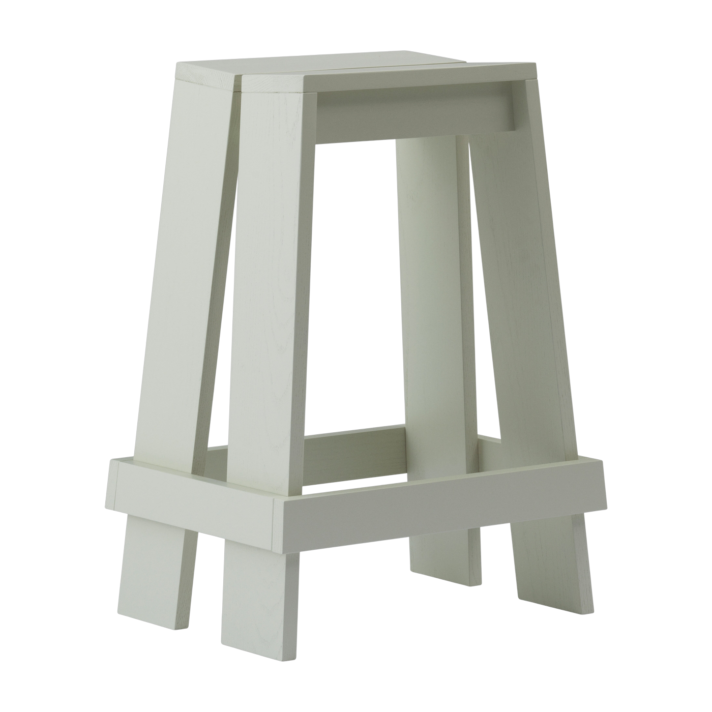 Sgabello da bar Let in frassino tinto grigio 65cm - Normann Copenhagen