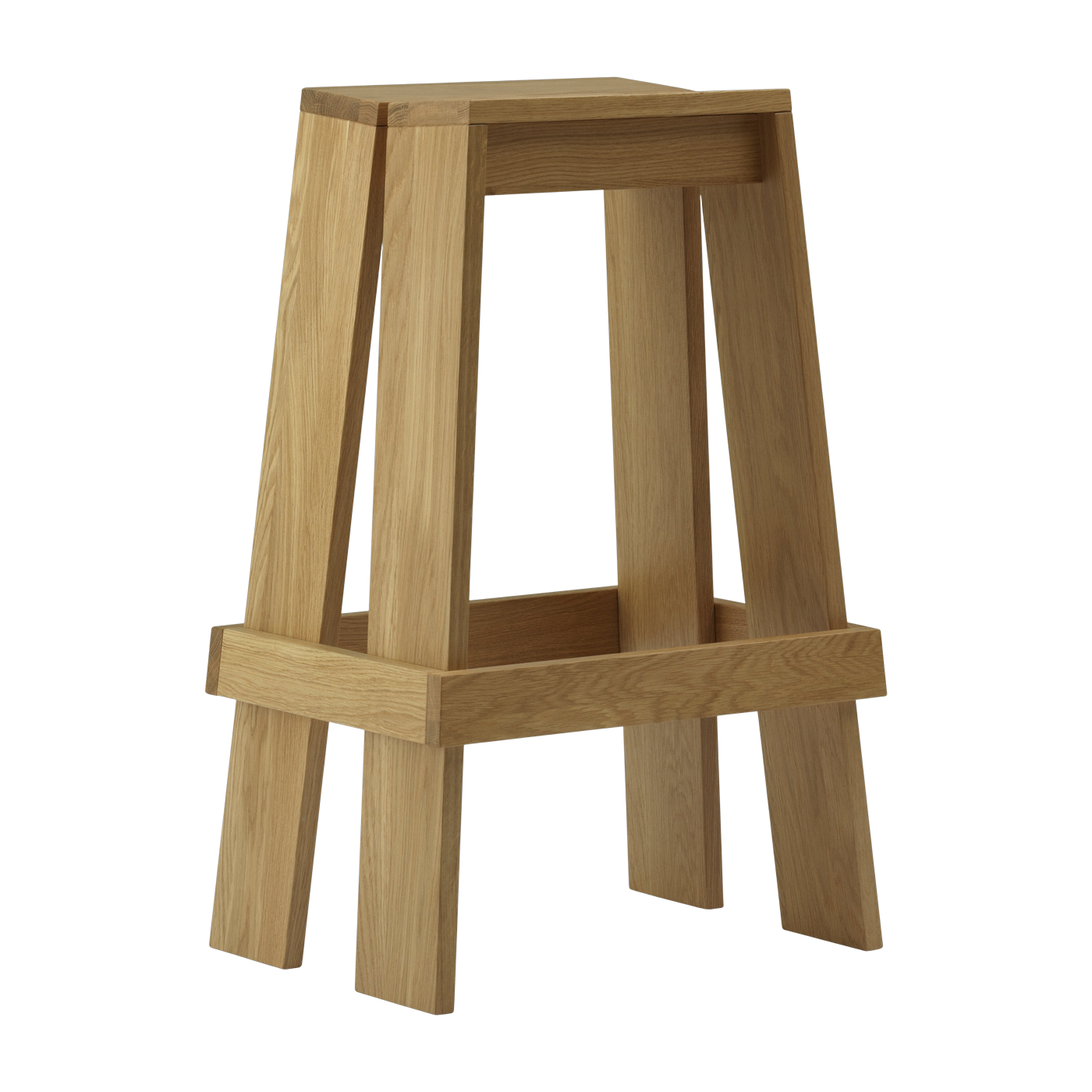 Sgabello da bar Let in rovere laccato 75cm - Normann Copenhagen