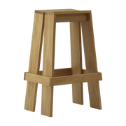 Tabouret de bar en chêne laqué 75cm Let - Normann Copenhagen