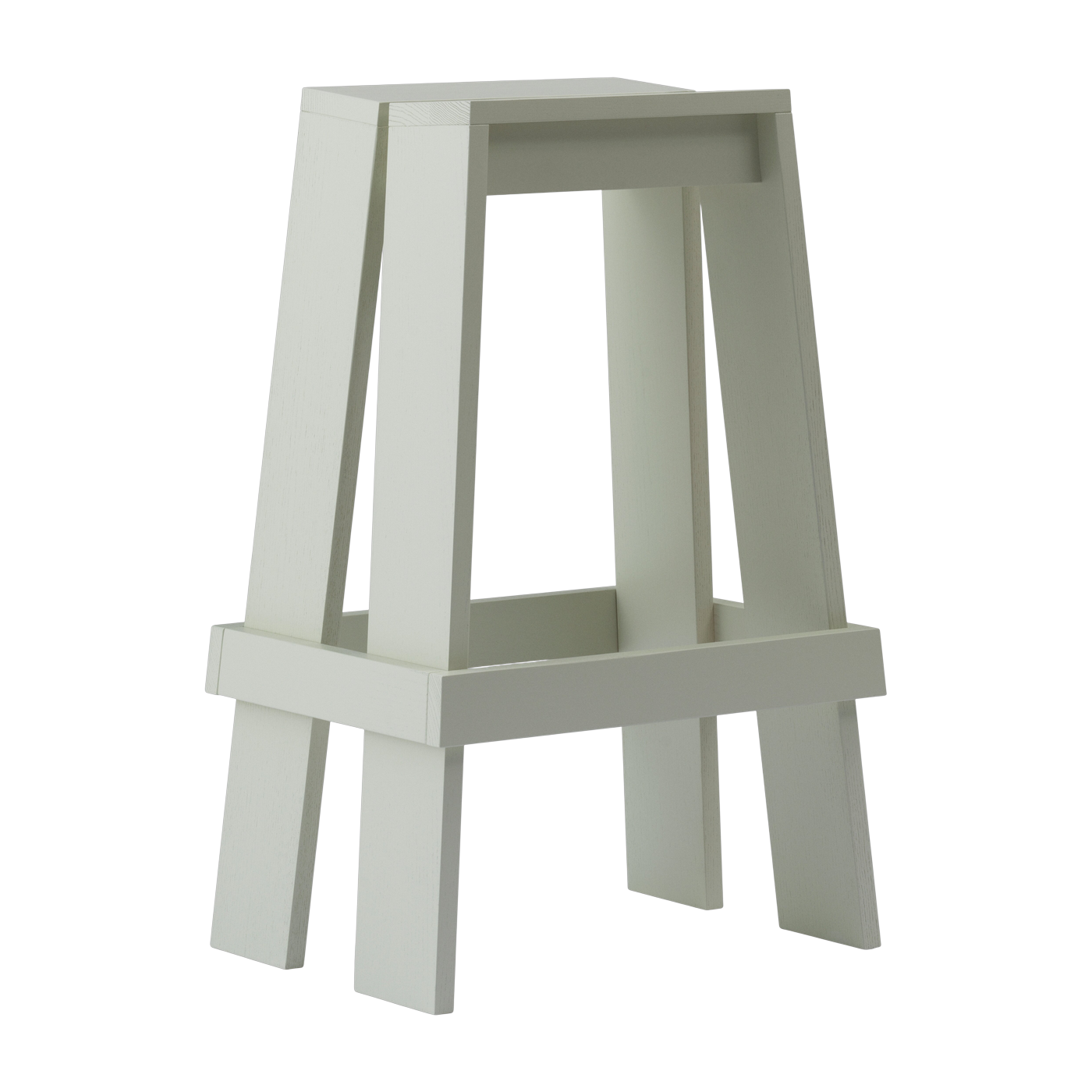Sgabello da bar Let in frassino tinto grigio 75cm - Normann Copenhagen
