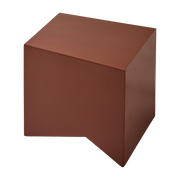 Table d'appoint en bois rouge brique 39x38x35cm Basile - Serax