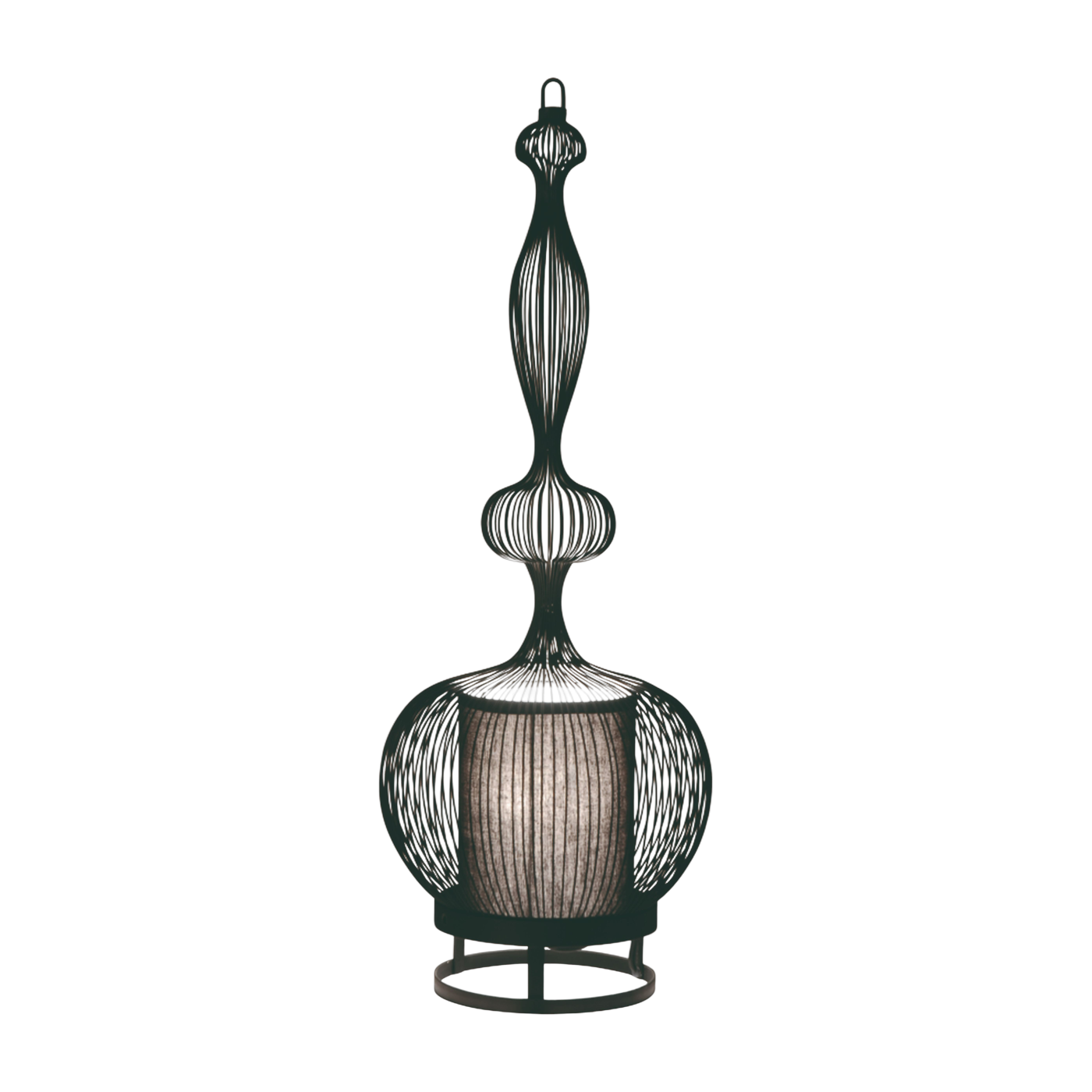 Lampe  en métal noir 24x66cm Impératrice - Forestier