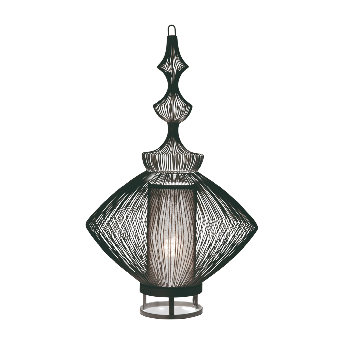 Lampe en métal noir 21x57cm Opium - Forestier