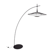 Stehleuchte Weben aus Baumwolle und Bambus schwarz 240cm Carpa -. Forestier