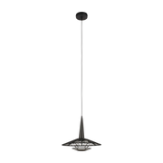 Carpa Lampada a sospensione in cotone e bambù nero 34 cm - Forestier