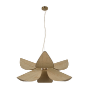 Lys 100cm natural wood pendant - Forestier