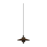 Hanging lamp terracotta fabric shade 38cm Thésée - Forestier