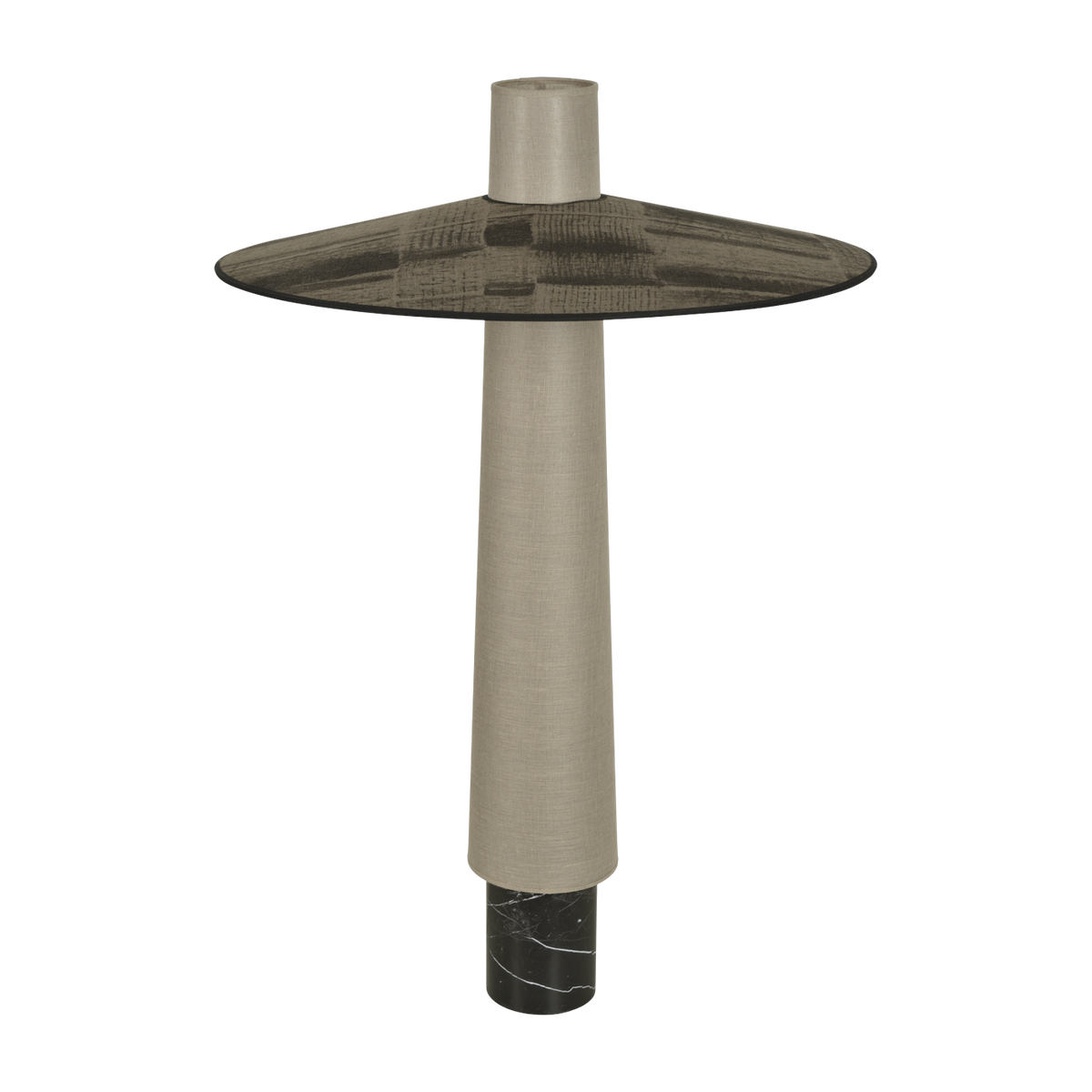 Graphite fabric floor lamp 70cm Thésée - Forestier