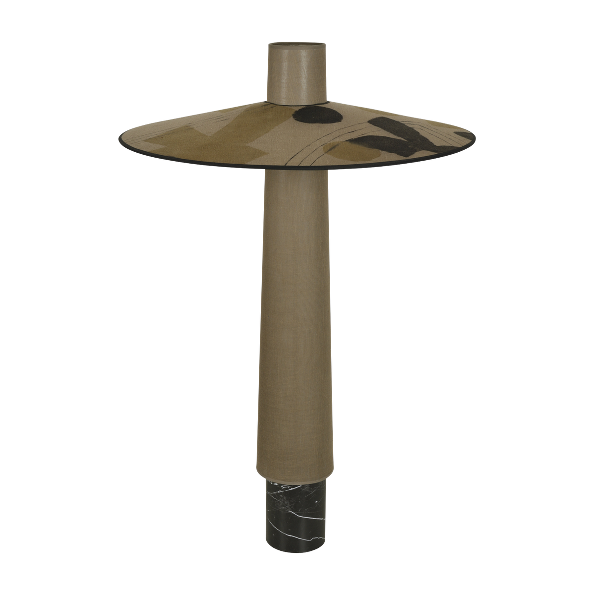 Floor lamp in ethnic fabric 70cm Thésée - Forestier