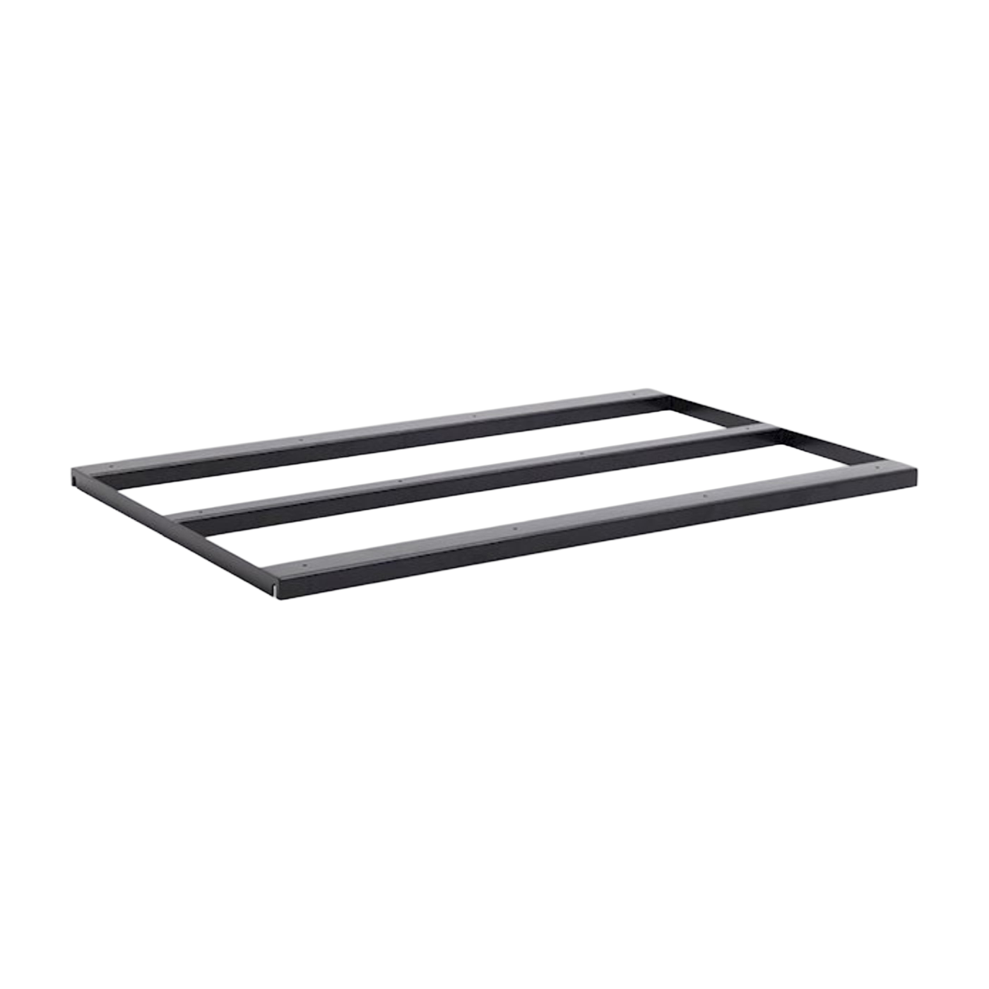 Barre de support en acier avec revêtement en poudre noir pour table 160 Loop Stand - HAY
