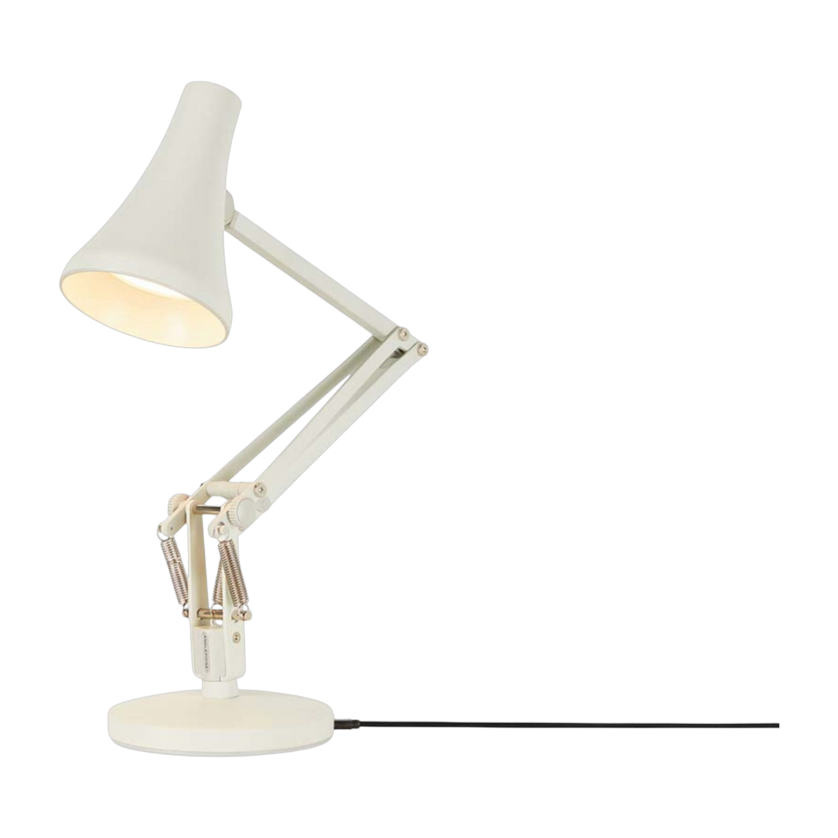 Lampe de bureau en acier blanc jasmin Mini 90 - Anglepoise