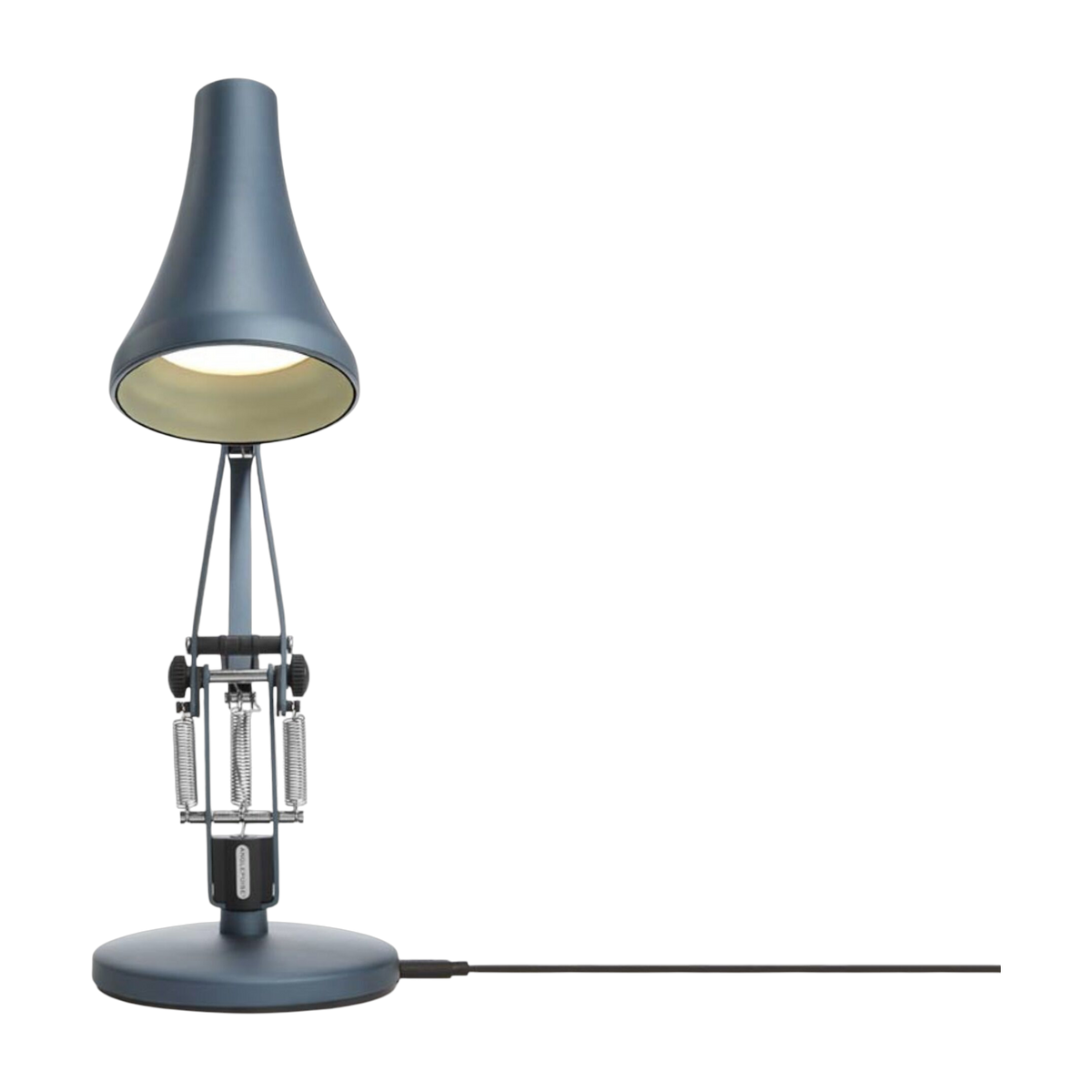 Lampe de bureau en acier bleu et gris Mini 90 - Anglepoise