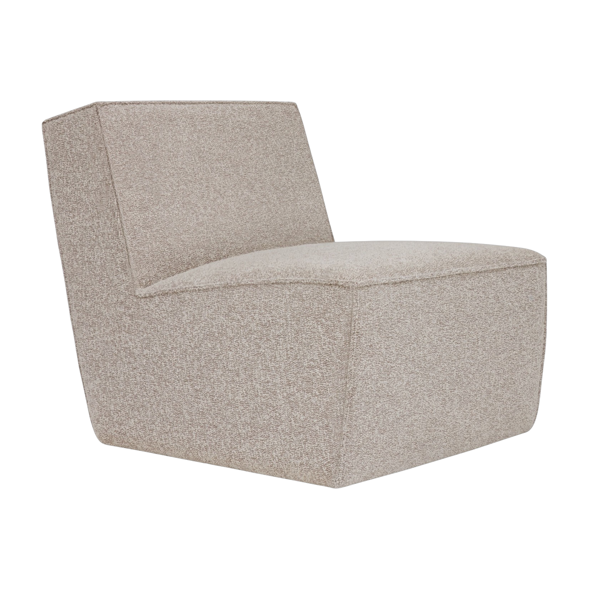 Sedia da salotto in lana naturale 85x63x72cm Hunk - Hem
