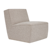 Natural wool lounge armchair 85x63x72cm Hunk - Hem