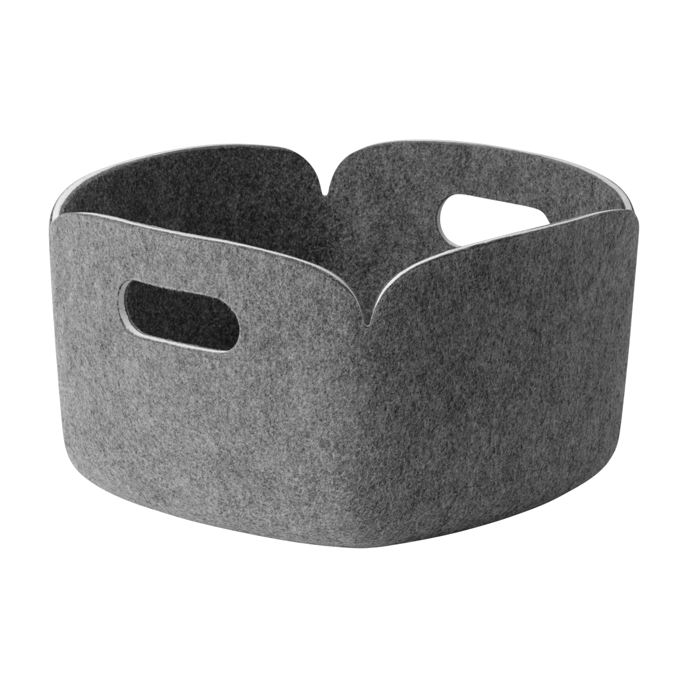 Restore Cestino quadrato in fibra riciclata grigia 28x28 cm - Muuto