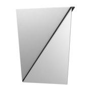 Spiegel aus poliertem Stahl 30x25cm Gaze -. Muuto