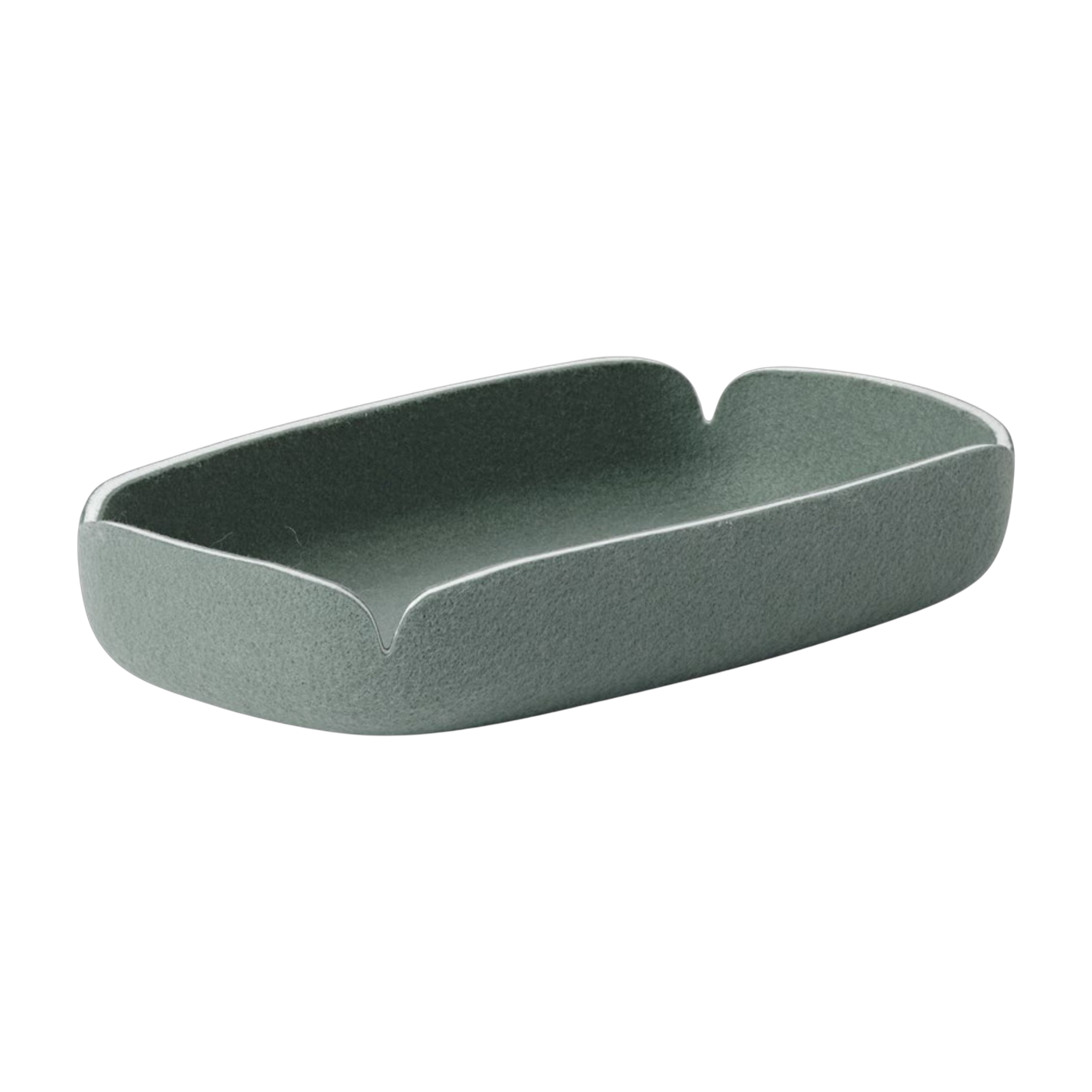 Plateau en fibres recyclées vert dusty 28x15,5cm Restore - Muuto
