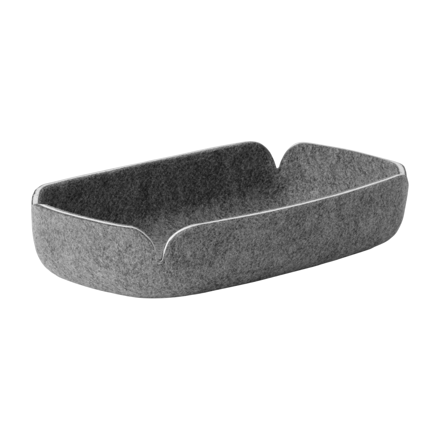 Plateau en fibres recyclées gris 28x15,5cm Restore - Muuto