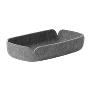 Tablett aus recycelten Fasern grau 28x15, 5cm Restore -. Muuto