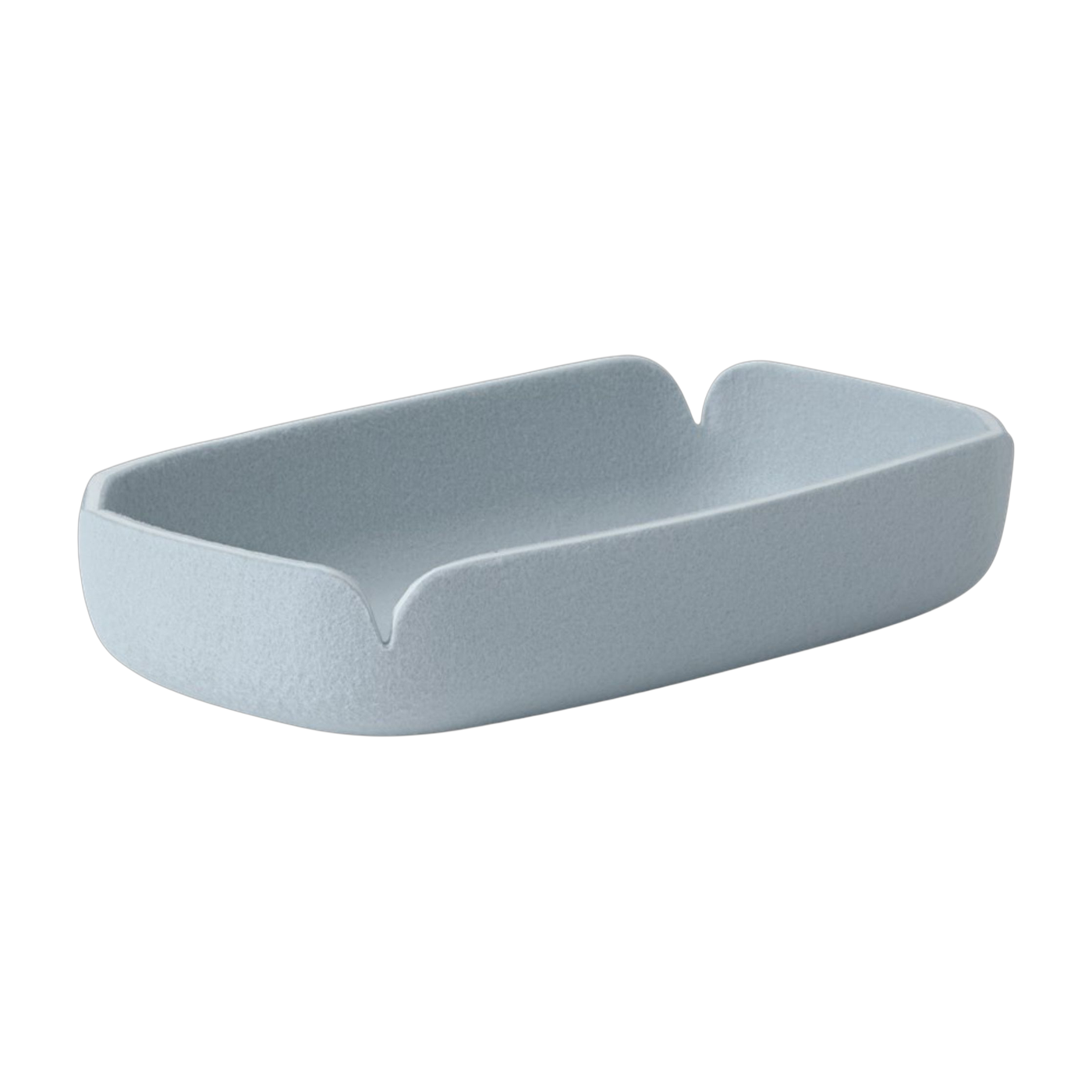 Plateau en fibres recyclées bleu clair 28x15,5cm Restore - Muuto