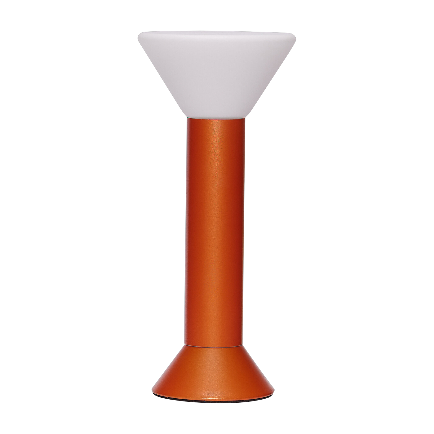 Lampe portative en métal orange 14x30cm - Hübsch