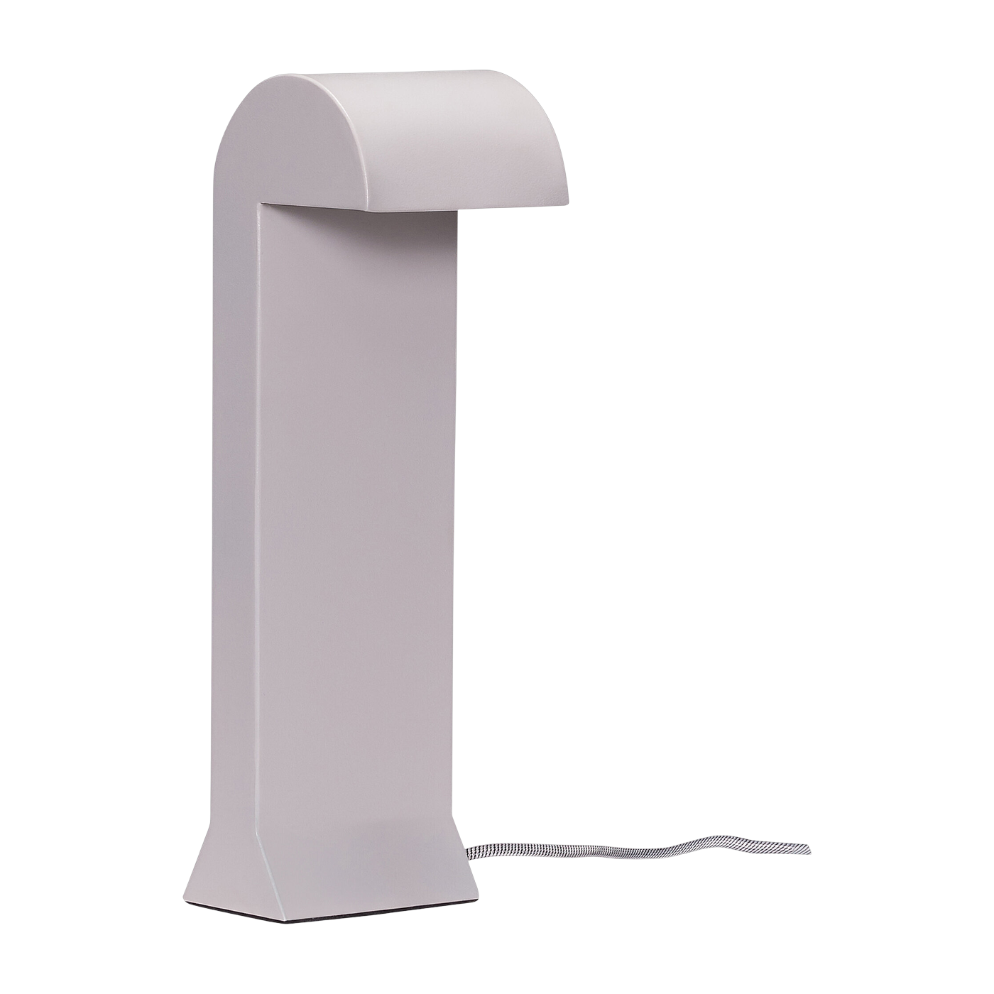 Tischlampe aus Polycarbonat gris clair 10x12xh34cm Soothe -. Hübsch