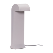 Tischlampe aus Polycarbonat gris clair 10x12xh34cm Soothe -. Hübsch