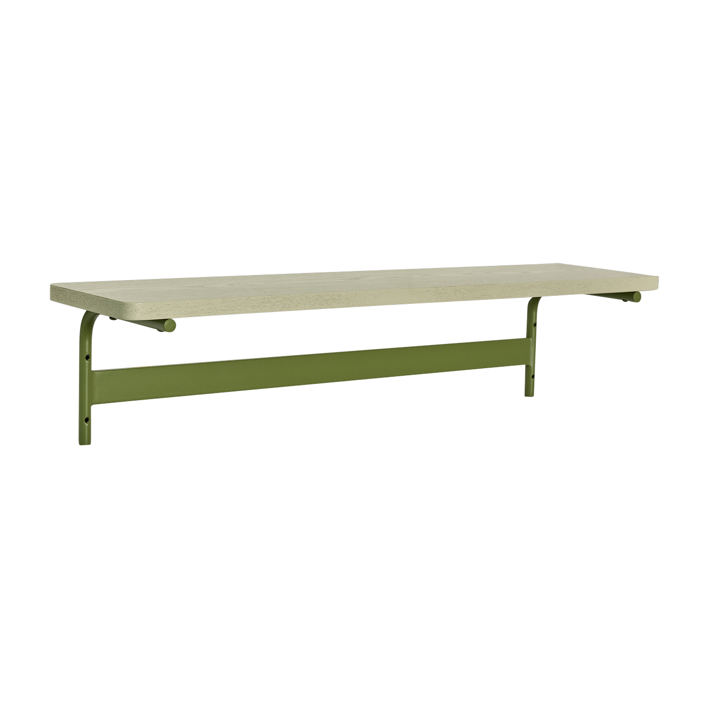 Estantería de madera verde y gris 80x21xh19cm Koi - Hübsch