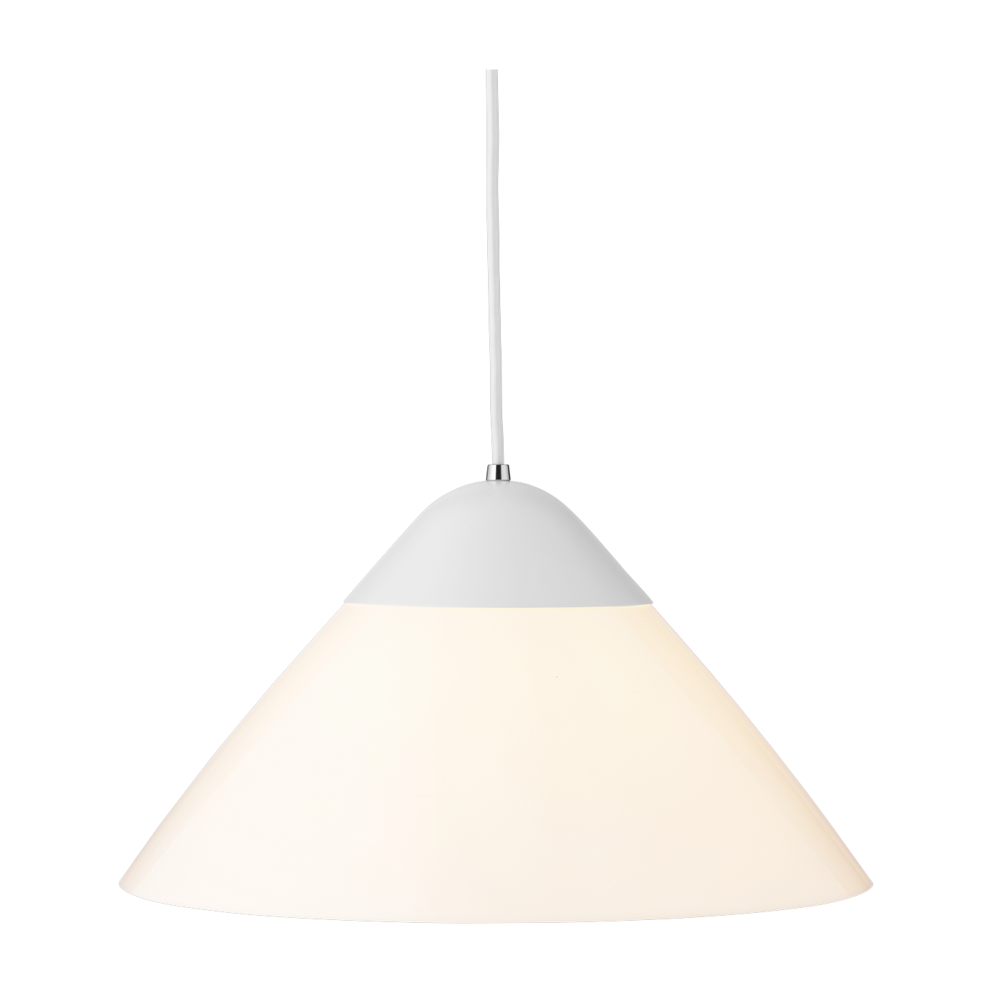 Hanging lamp in white aluminum 43cm HJW38 Opala - Carl Hansen & Søn