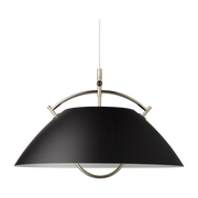 Lampada a sospensione in alluminio verniciato nero e nichel 51 cm HJW37 - Carl Hansen & Søn