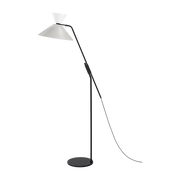 Lampadaire en acier blanc et gris 150-170cm Alphabeta - Hem