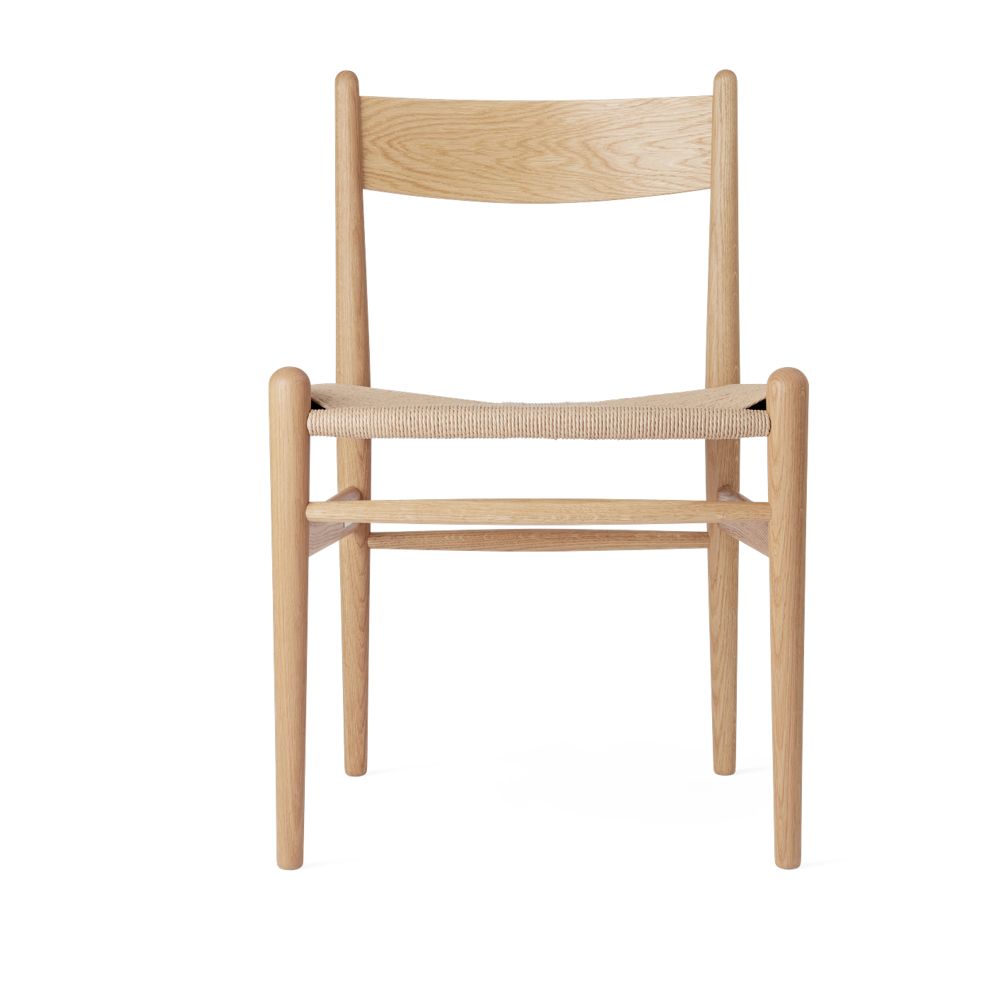 Sedia in rovere oliato con seduta intrecciata naturale 81 cm CH36 - Carl Hansen & Søn