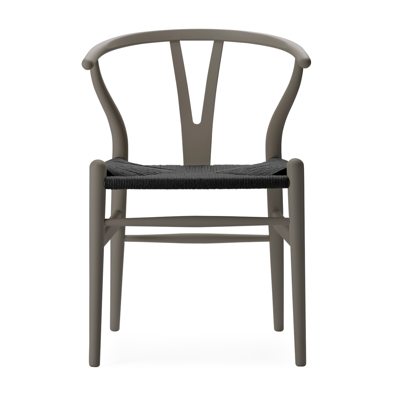soft Sedia in faggio ardesia e nero con seduta intrecciata 76cm CH24 - Carl Hansen & Søn