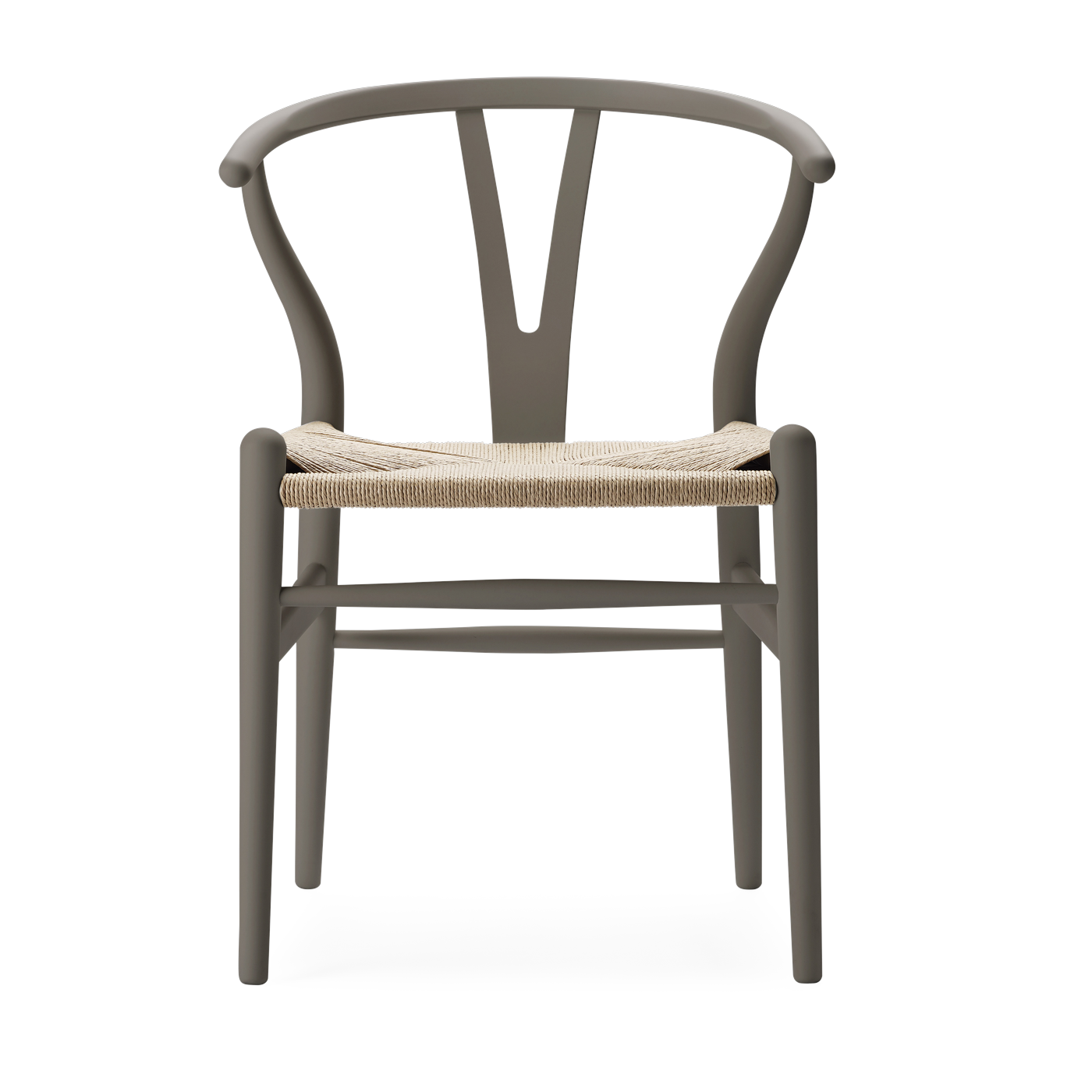 soft Sedia in faggio ardesia e sedile intrecciato naturale 76 cm CH24 - Carl Hansen & Søn