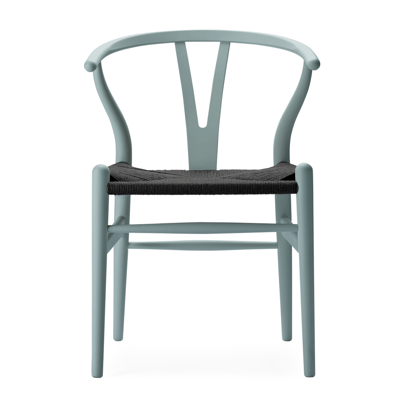 soft Sedia in faggio peltro e sedile intrecciato nero 76 cm CH24 - Carl Hansen & Søn