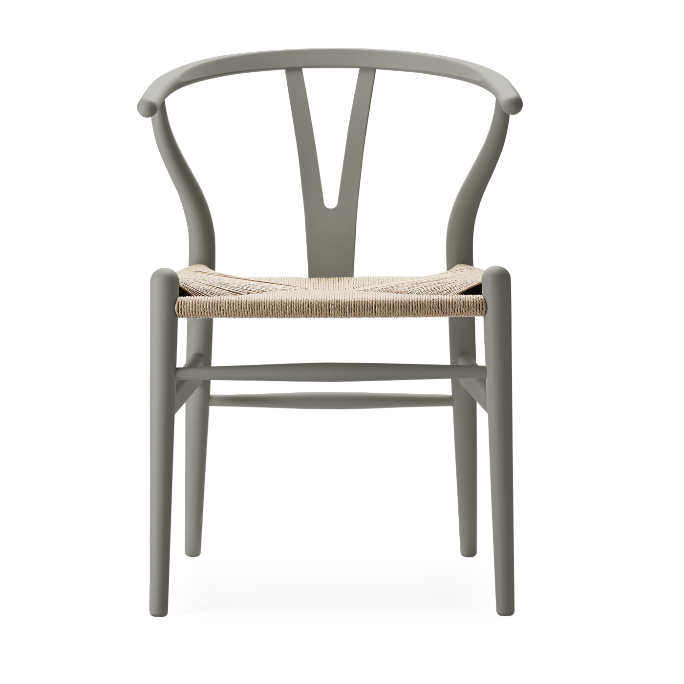 soft Sedia in faggio argilla e sedile intrecciato naturale 76 cm CH24 - Carl Hansen & Søn