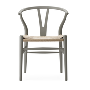 soft Sedia in faggio argilla e sedile intrecciato naturale 76 cm CH24 - Carl Hansen & Søn