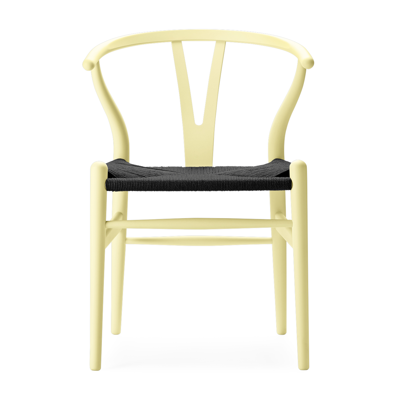 soft Sedia in faggio agrifoglio e sedile intrecciato nero 76 cm CH24 - Carl Hansen & Søn
