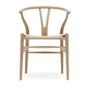 Beech chair with natural woven seat 76cm CH24 - Carl Hansen & Søn