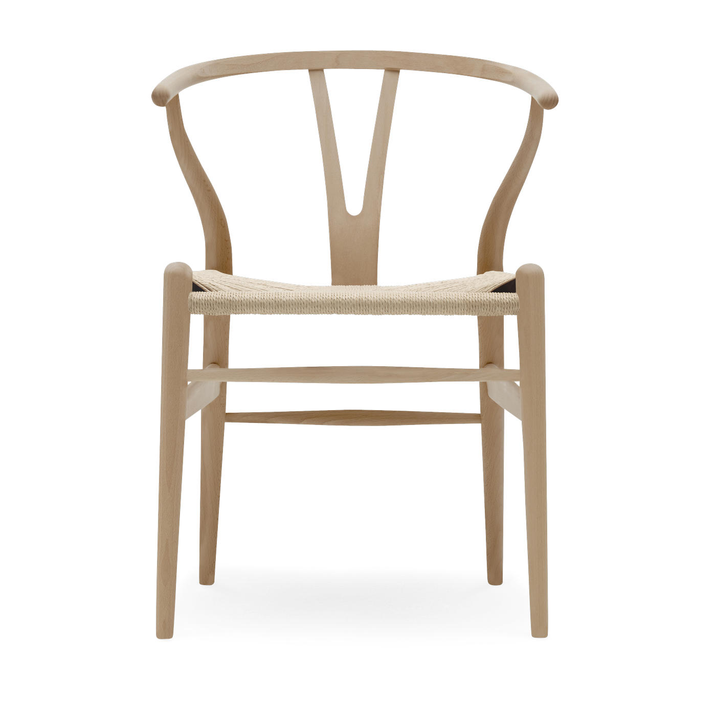Sedia in faggio oliato con sedile intrecciato naturale 76cm CH24 - Carl Hansen & Søn