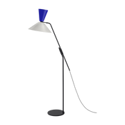 Blue and grey steel floor lamp 150-170cm Alphabeta - Hem