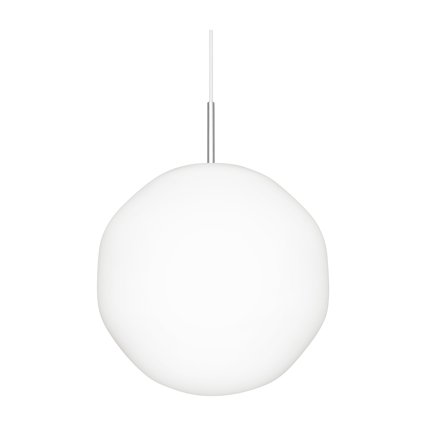 Pendant ronde medium opal glass ivory mat 39x30cm Coco - Hem