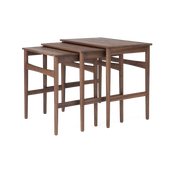 Mesa de centro nido en nogal 52x48x34cm CH004 - Carl Hansen & Søn