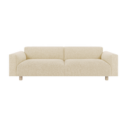 3-seater sofa in beige wool 240 cm Koti - Hem