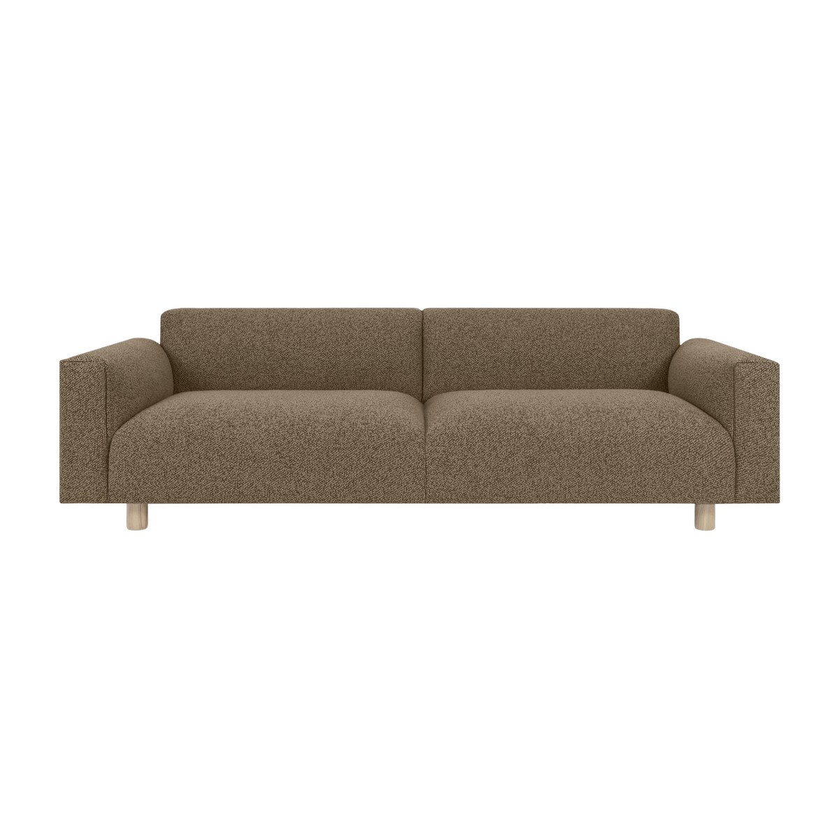 Canapé 3 places en laine noisette 240 cm Koti - Hem