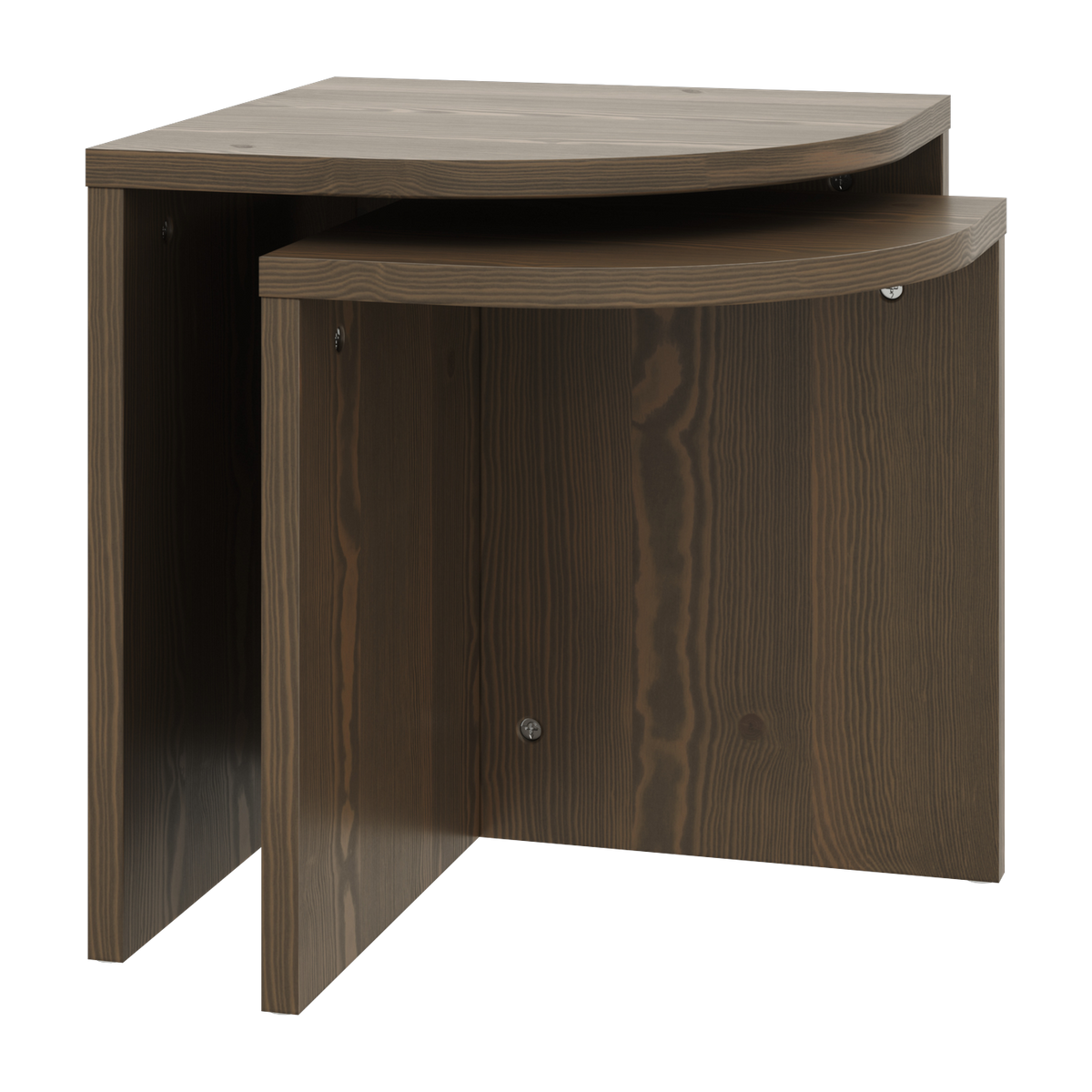 Table basse gigogne en bois carob brown 43x47cm Combine - Karup Design