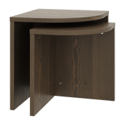 Wooden nesting coffee table carob brown 43x47cm Combine - Karup Design