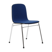 Touchwood Silla de tela azul y estructura plateada - Hem