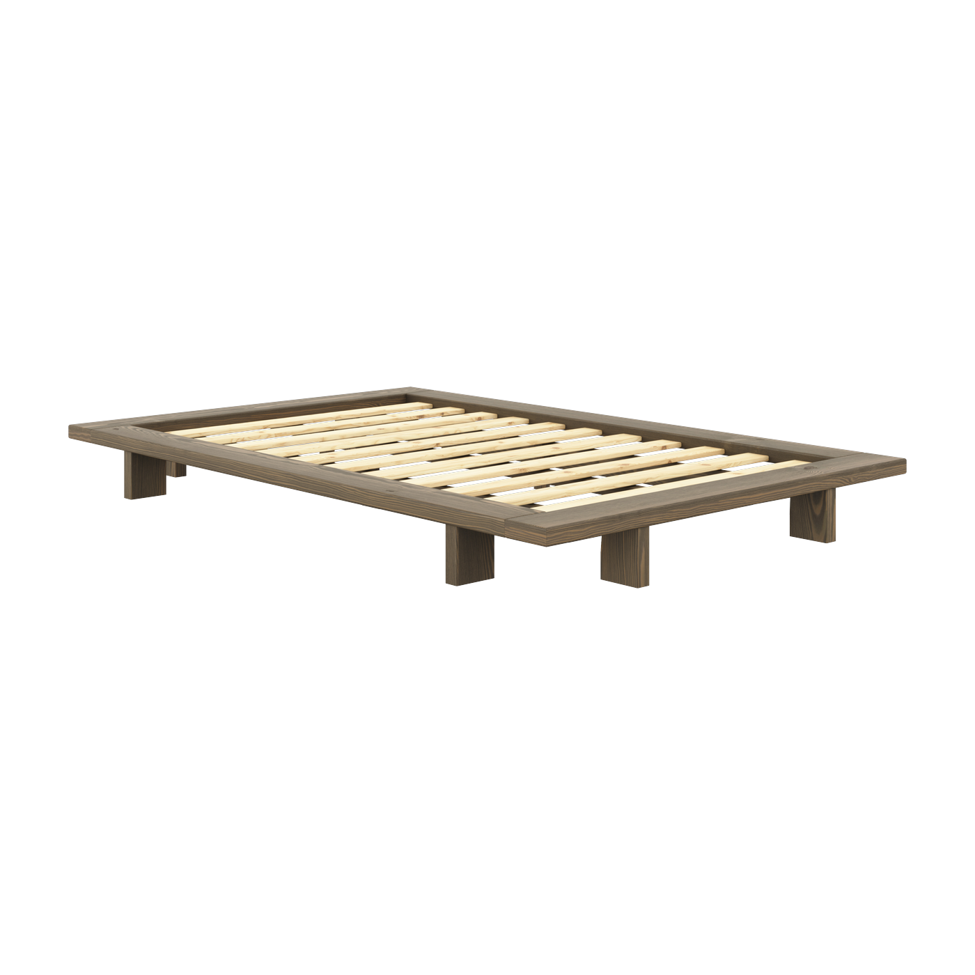 Unterbett aus Kiefer carob brown 120x200cm Japan - -. Karup Design