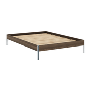 Core Base letto in acciaio e pino marrone carruba 140x200cm - Karup Design